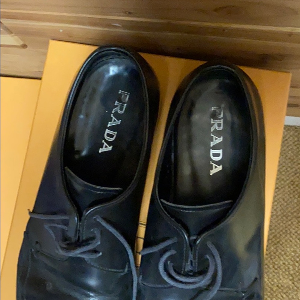 Prada leather oxford shoes - Picture 3 of 5